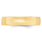 14k Yellow Gold 5mm Lightweight Comfort Fit Wedding Band