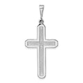 14k White Gold Celtic Knot Cross Pendant