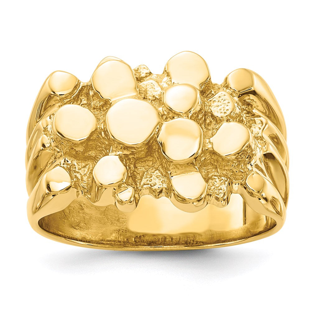IB Goodman 14k Mens Nugget Ring