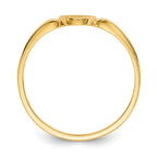 14k 4.5x6.0mm Open Back Childs Oval Signet Ring