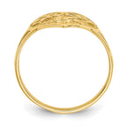 14k SWEET 16 Filigree Heart Ring