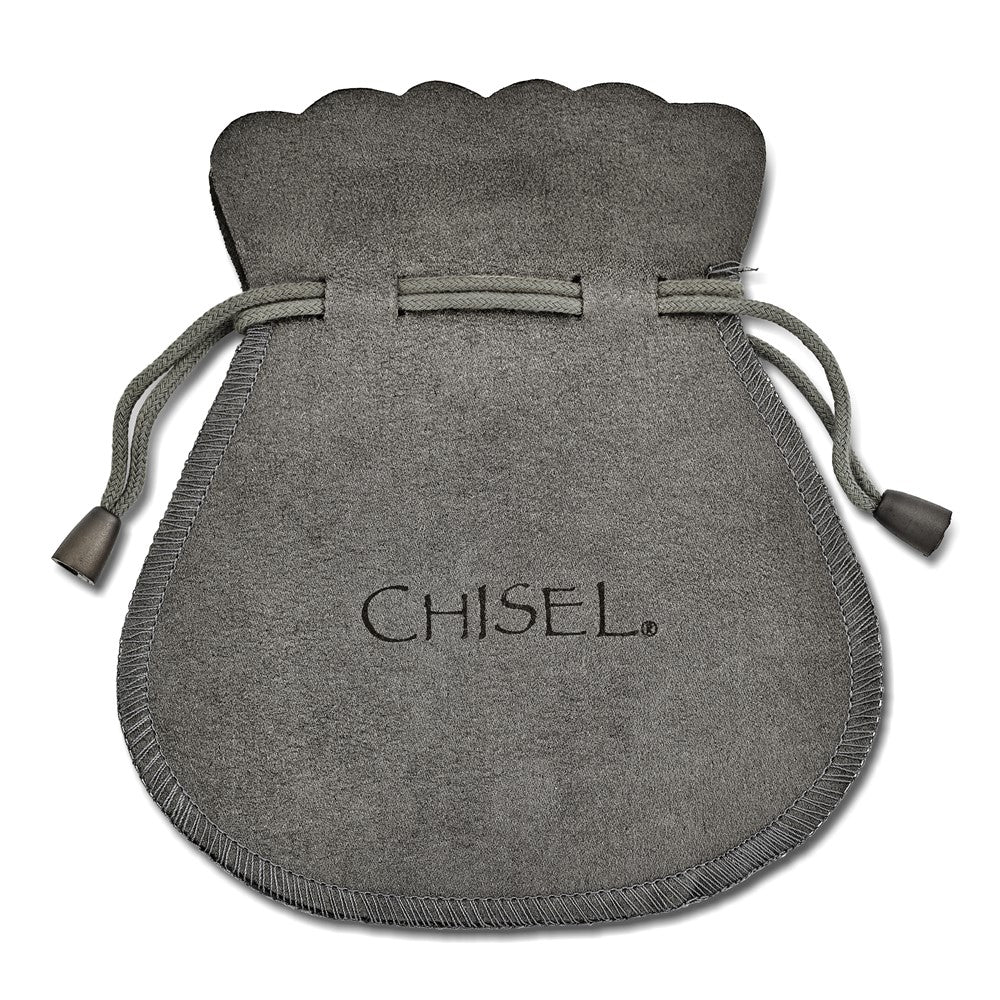 Chisel Stainless Steel Polished 4mm Figaro Bracelet