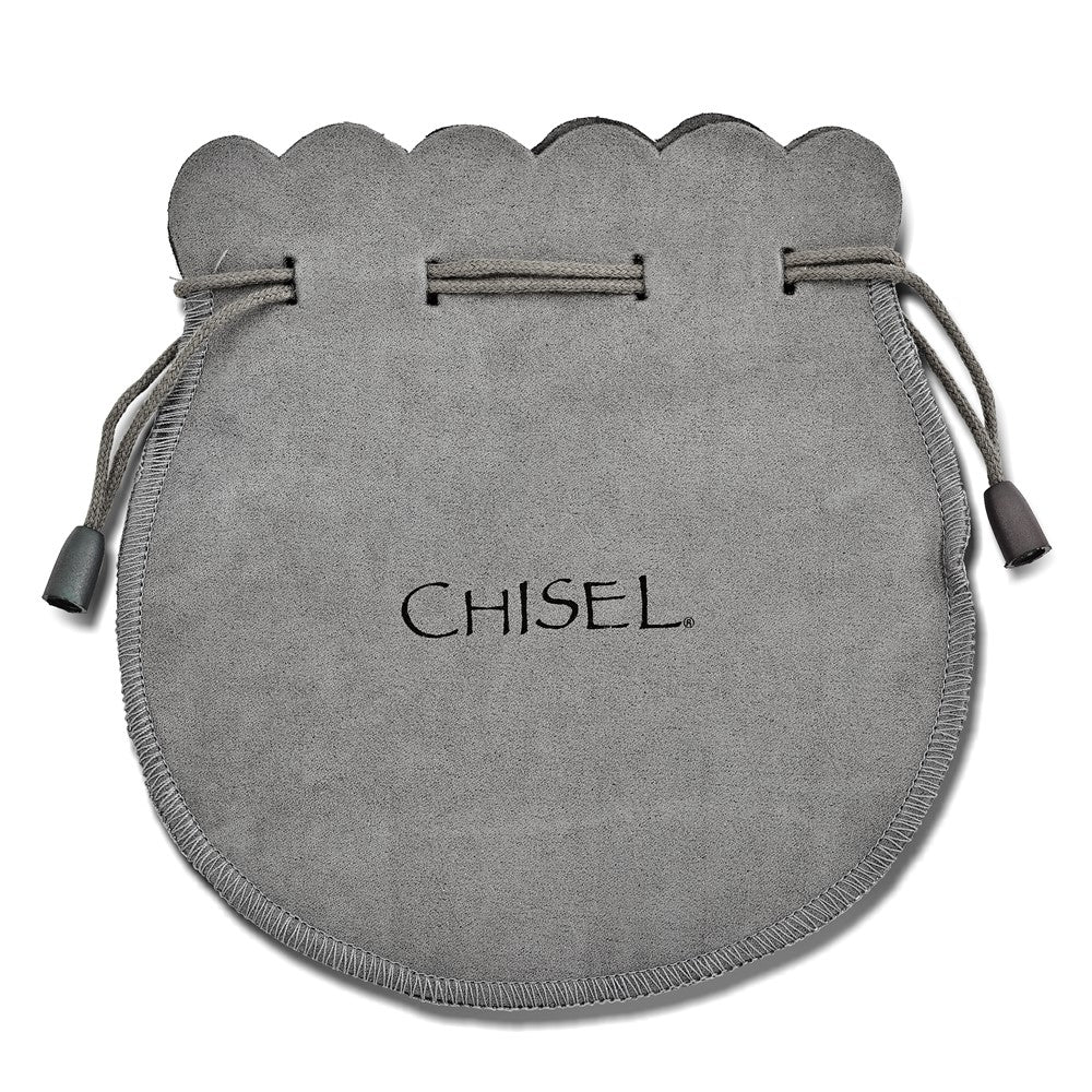Chisel Stainless Steel Polished Oval Link Necklace