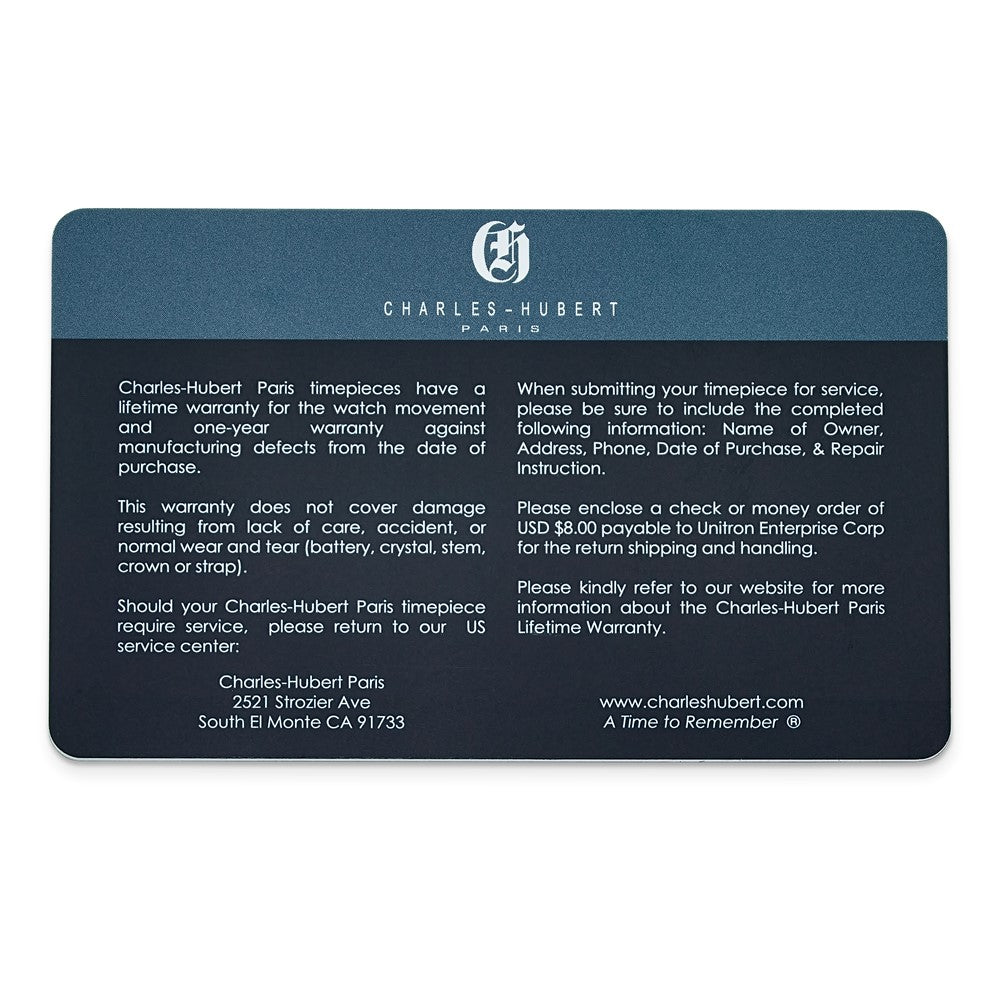 Mens Charles Hubert Satin Gold-finish Brass 32mm Watch