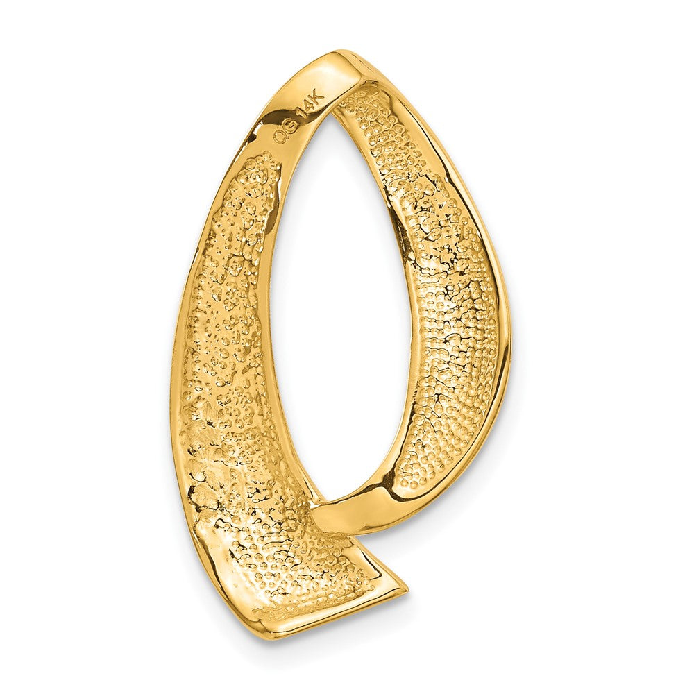 14k Polished Slide Fits up to 8mm Regular/10mm Fancy or Reversible Omega