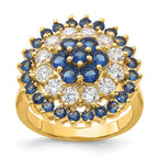Kennedy Gold-plated Crystal Bullseye Ring