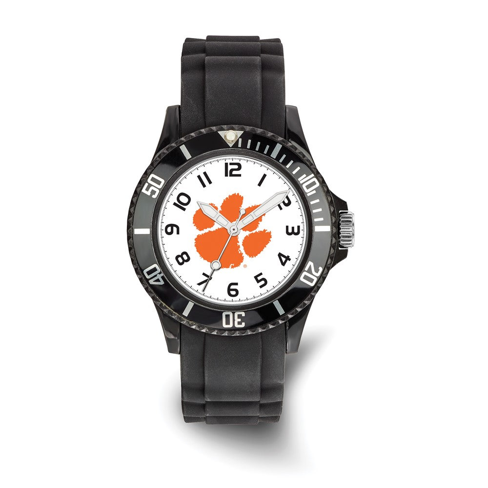 LogoArt Clemson University Scholastic Silicone Strap Quartz Watch