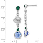 NHL Vancouver Canucks Crystal Dangle Earrings