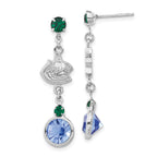 NHL Vancouver Canucks Crystal Dangle Earrings