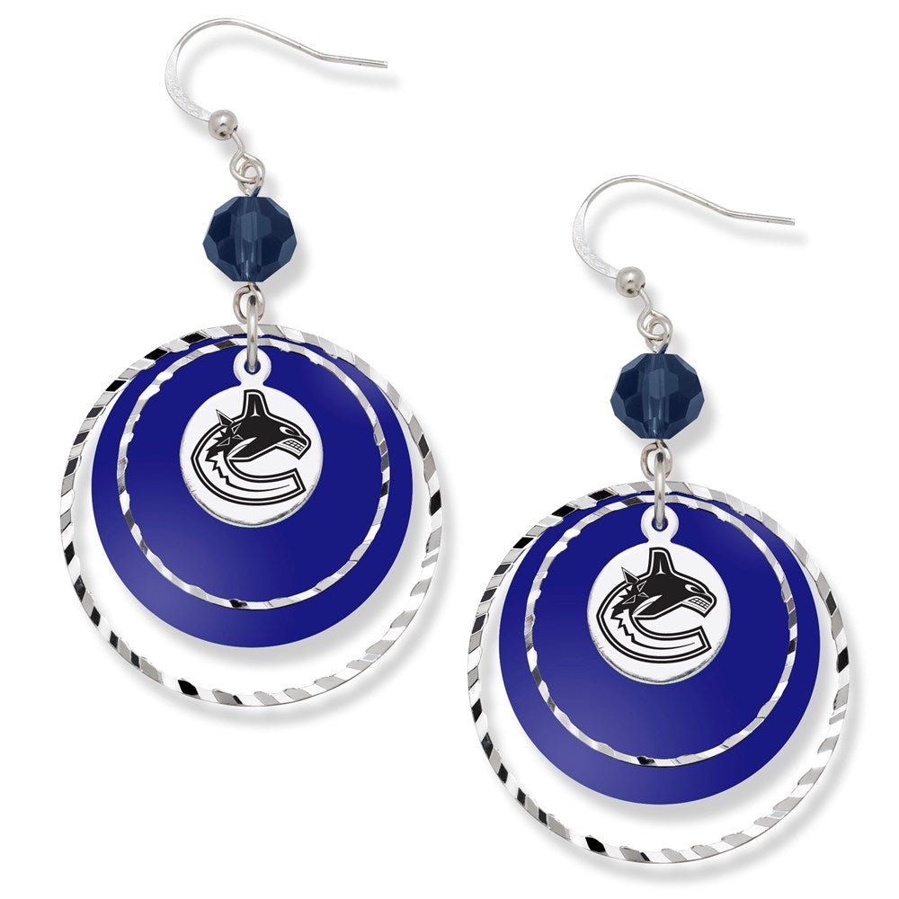 VANCOUVER CANUCKS GAME DAY EARRINGS