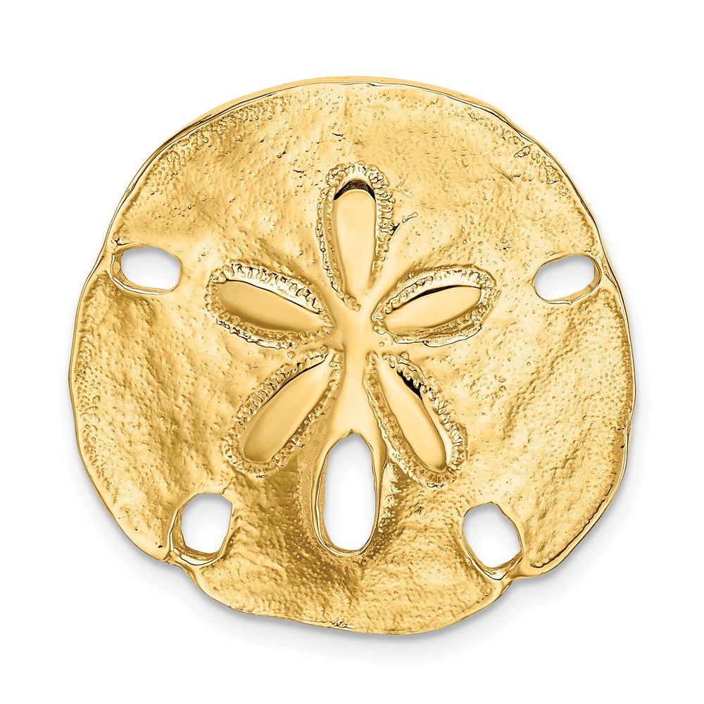 14k Polished Fits up to 8mm on Both Small Sand Dollar Omega Slide
