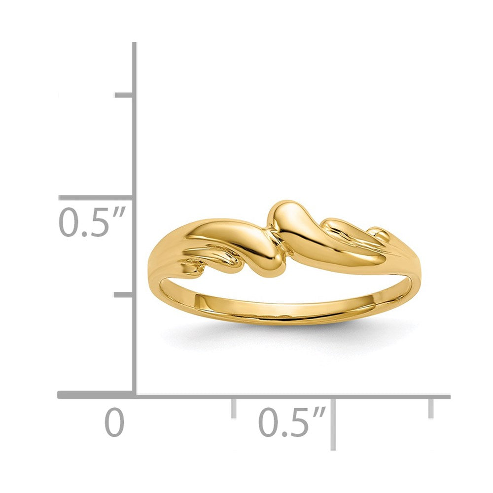 14k Polished Wave Ring