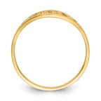 14k Polished BABY Oval Baby / Childs Ring
