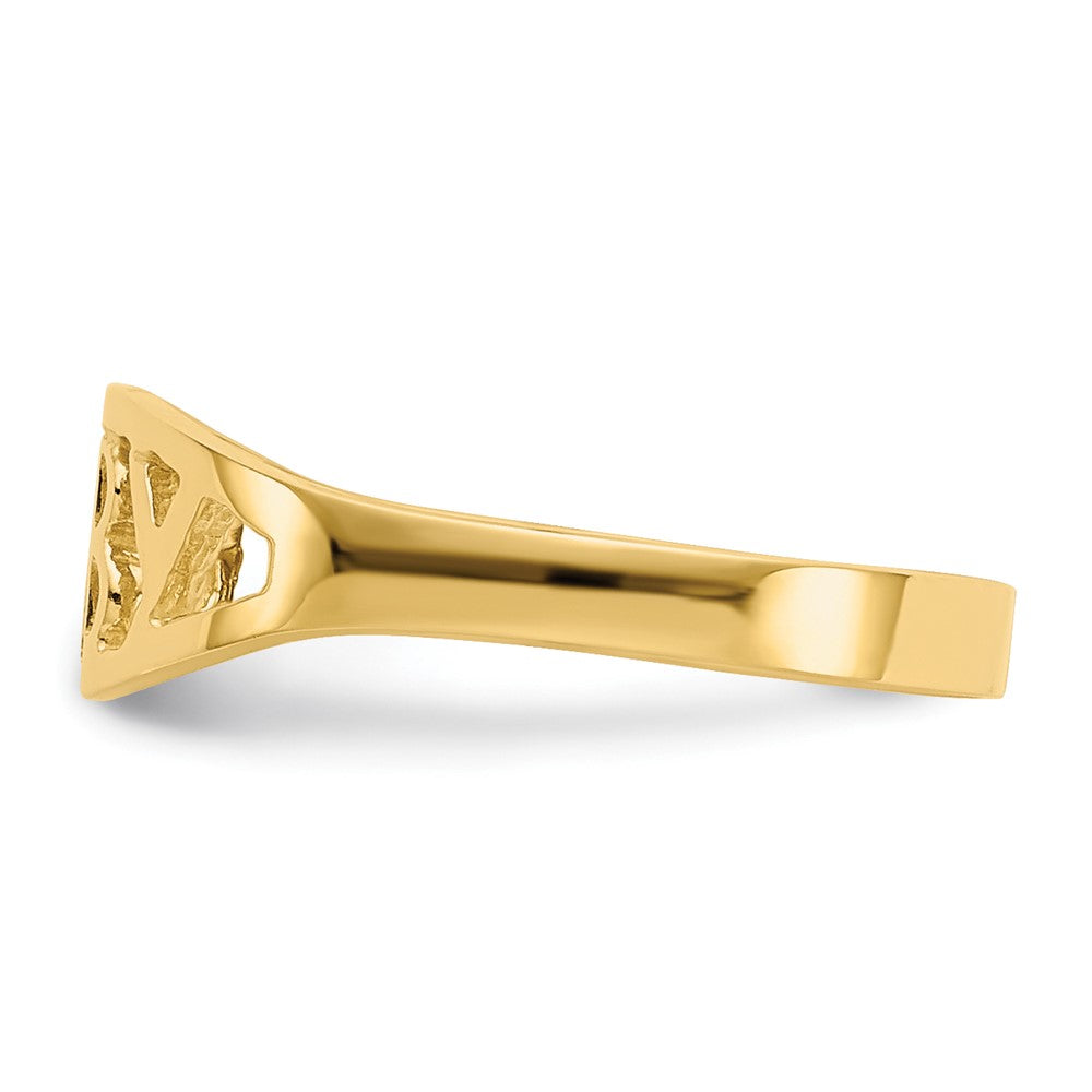 14k Polished BABY Oval Baby / Childs Ring