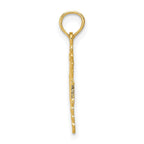 14k Polished R.N. Registered Nurse Pendant