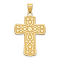 14k Cross Pendant with Serenity Prayer on Back