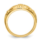 14k Ladies Polished Claddagh Ring