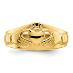 14k Ladies Polished Claddagh Ring