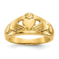 14k Ladies Polished Claddagh Ring