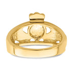 14k Ladies Polished Claddagh Ring