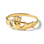 14k Ladies Polished Claddagh Ring