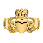 14k Ladies Polished Claddagh Ring