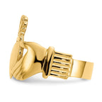 14k Polished Ladies Claddagh Ring