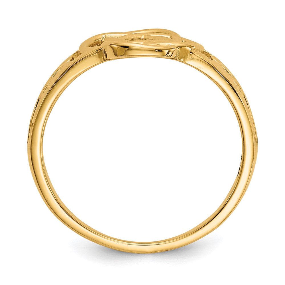 14k Ladies Polished Celtic Knot Ring