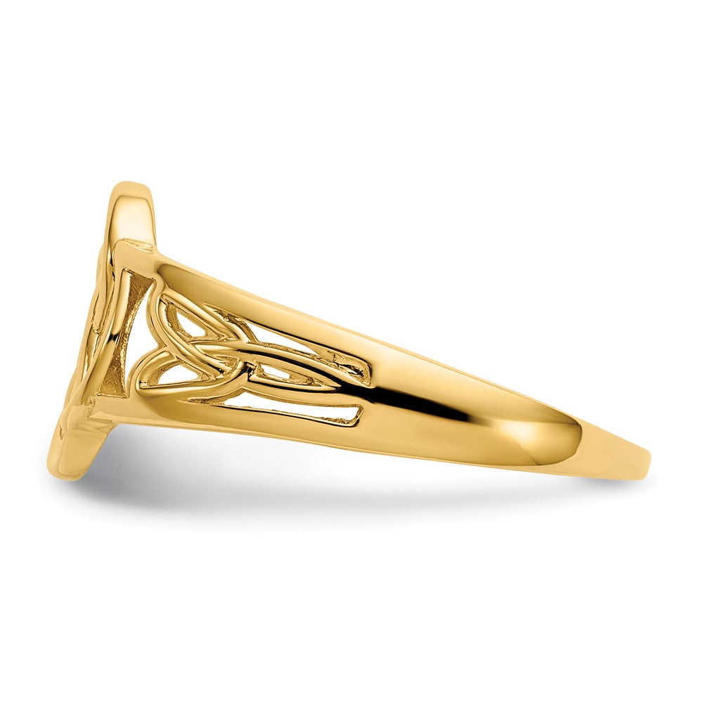 14k Ladies Polished Celtic Knot Ring