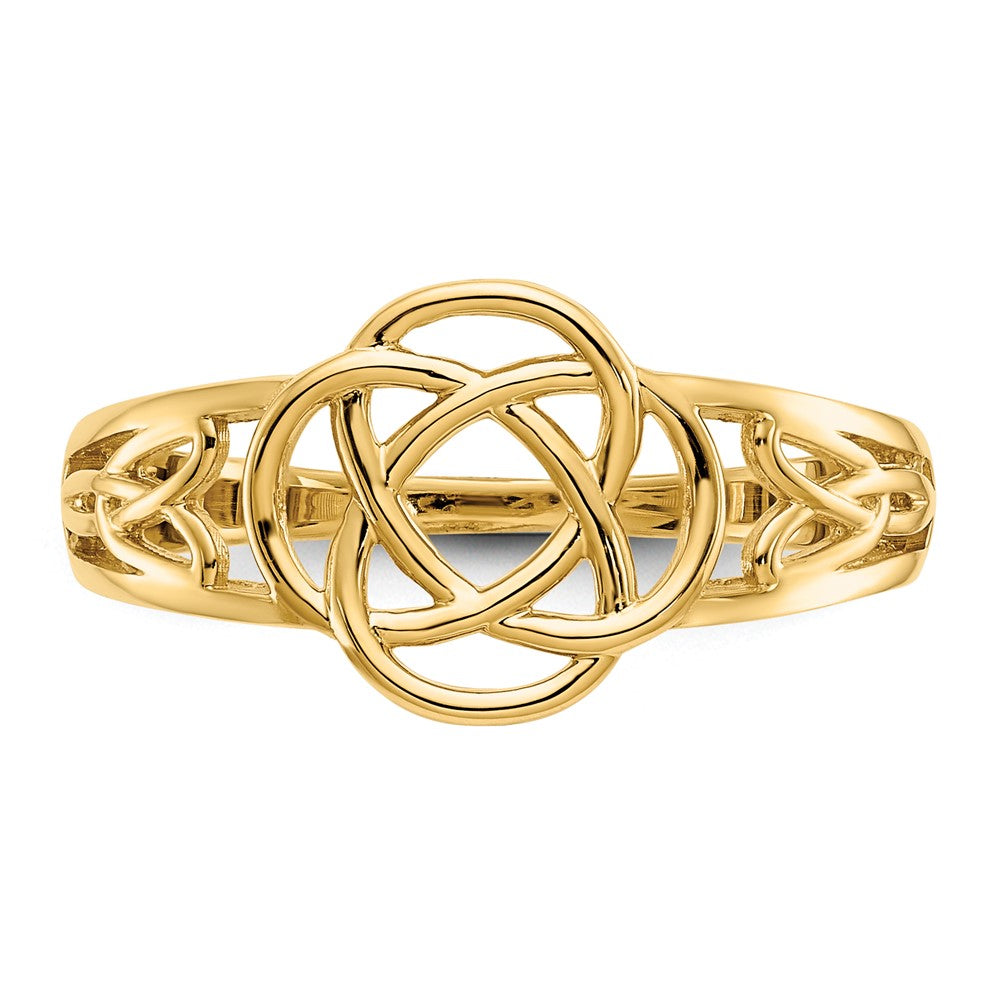14k Ladies Polished Celtic Knot Ring