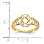 14k Ladies Polished Celtic Knot Ring