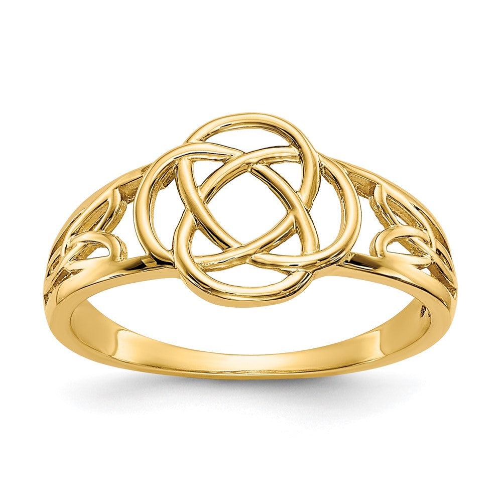 14k Ladies Polished Celtic Knot Ring