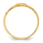 14k Ladies Polished Claddagh Ring