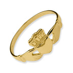 14k Ladies Polished Claddagh Ring