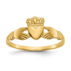 14k Ladies Polished Claddagh Ring