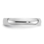 14k White Gold High Polished 2.5mm Band Toe Ring