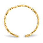 14k Swirl Toe Ring