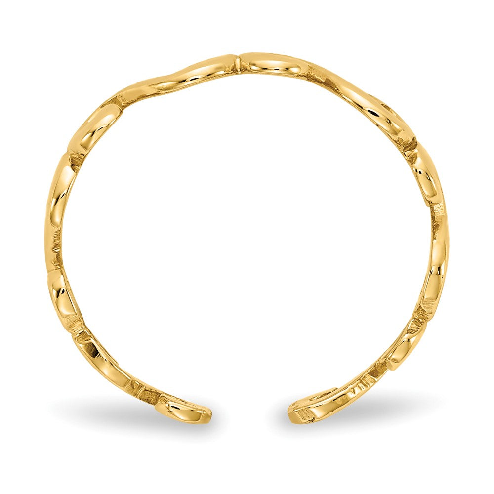 14k Swirl Toe Ring