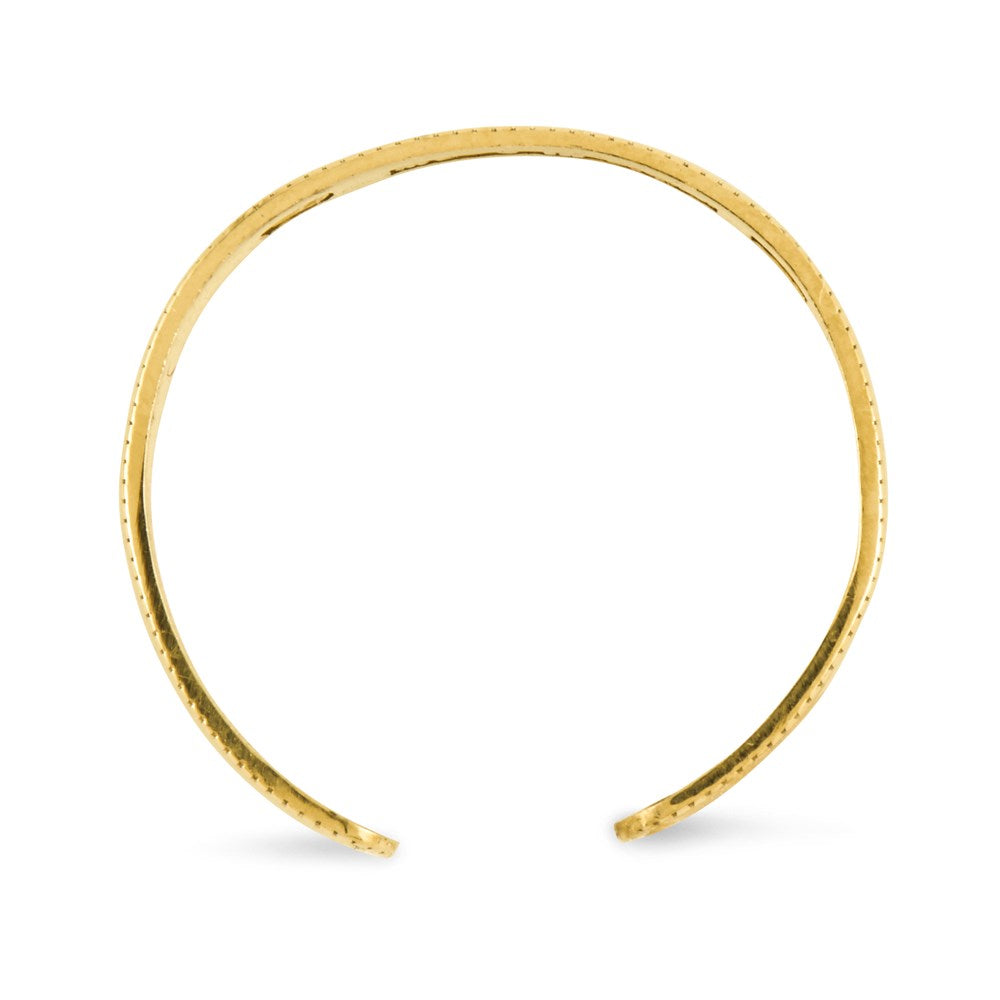 14K Adjustable 3mm Milgrain Band Toe Ring