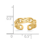 14k Celtic Knot Design Toe Ring