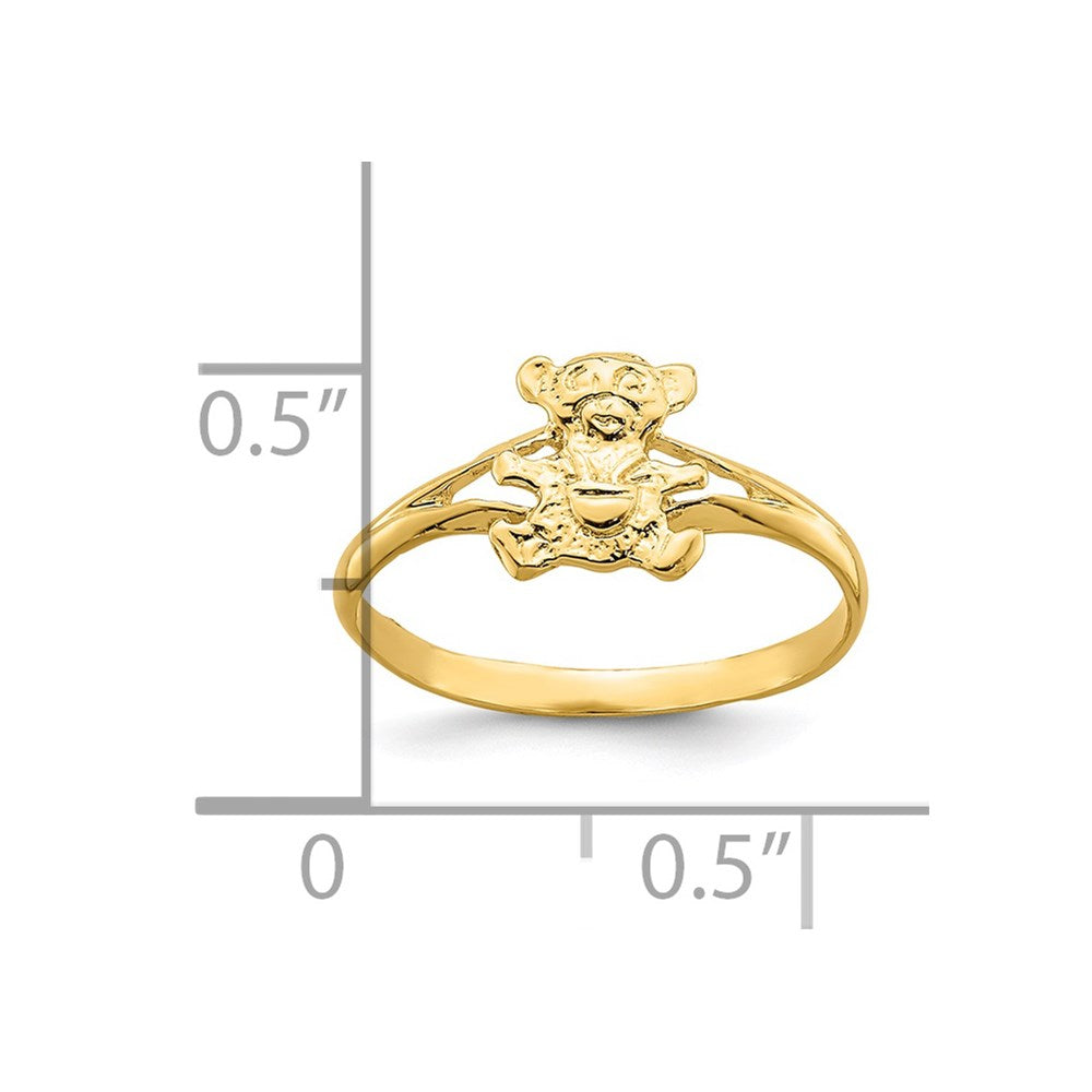 14k Teddy Bear Baby / Childs Ring