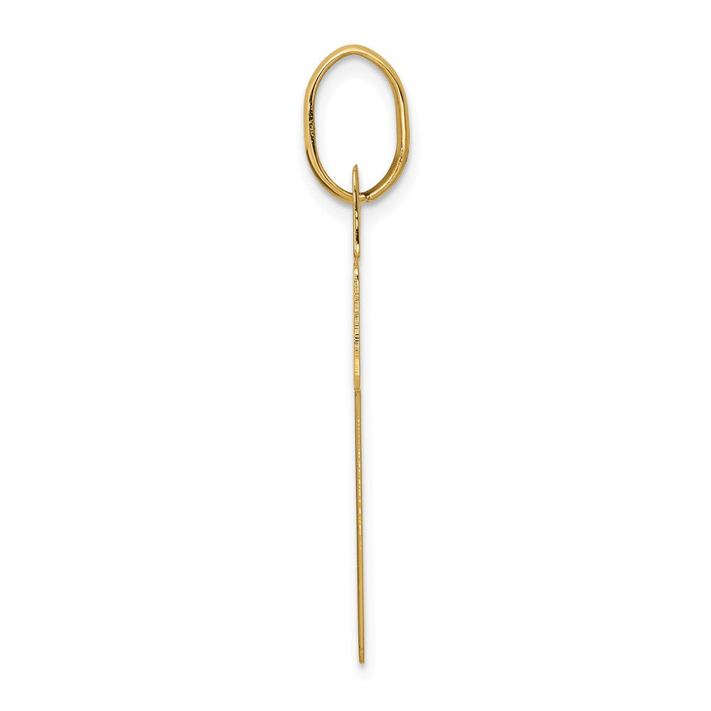 14k Polished Cross Charm