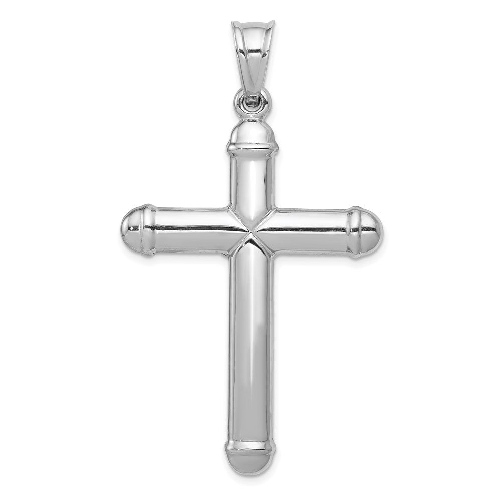 14K White Gold Crucifix Reversible to Cross Pendant