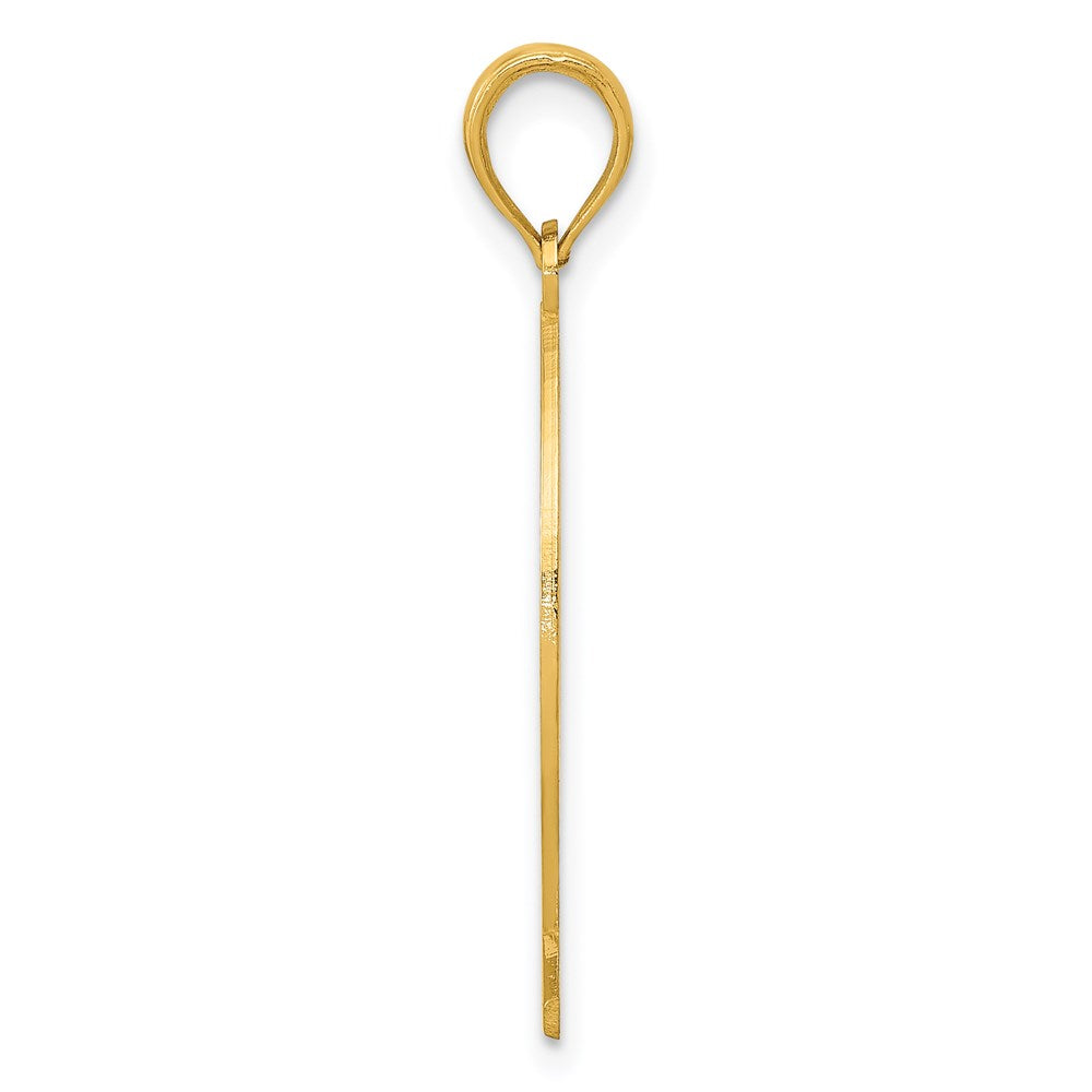 14k Cross Ichthus Fish Pendant