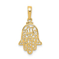 14k Filigree Chamseh Pendant
