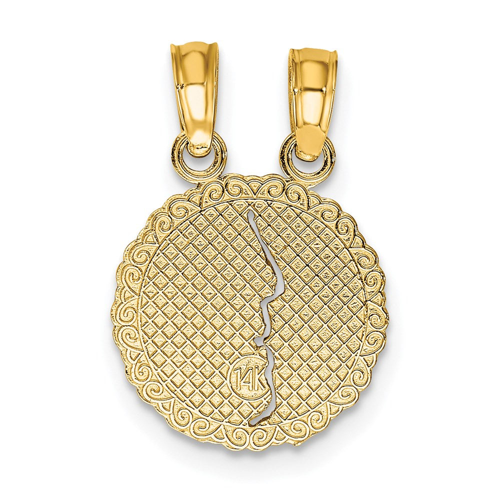 14K BEST FRIENDS FOREVER 2-Piece Break-apart Charm