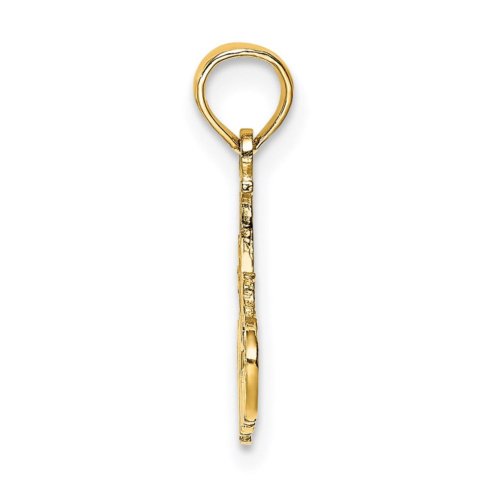 14K Polished #1 MOM Pendant