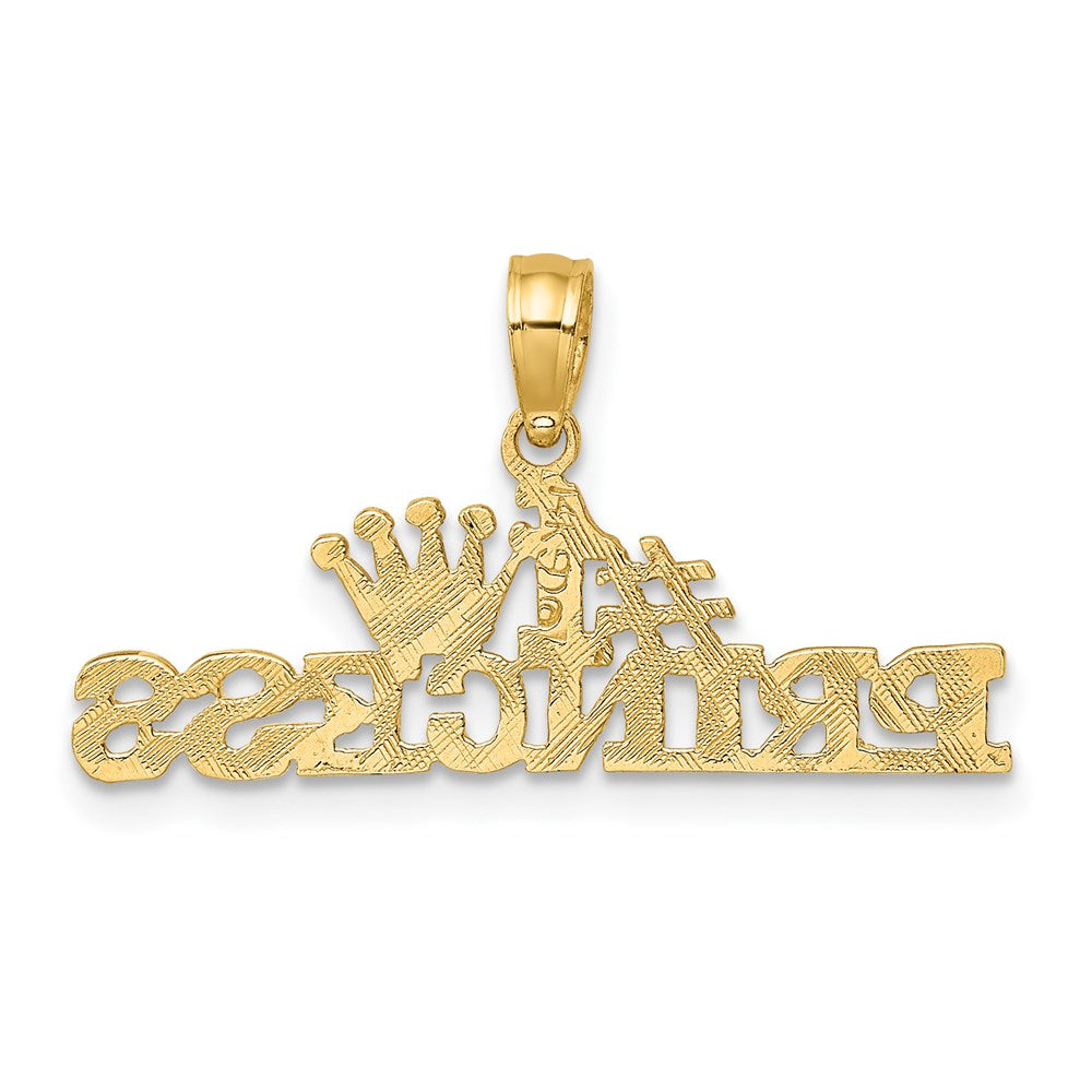 14K #1 PRINCESS with Crown Charm