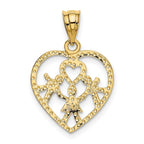 14k 3 Kids in Heart Charm