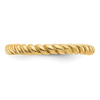 14k Polished Twisted Band
